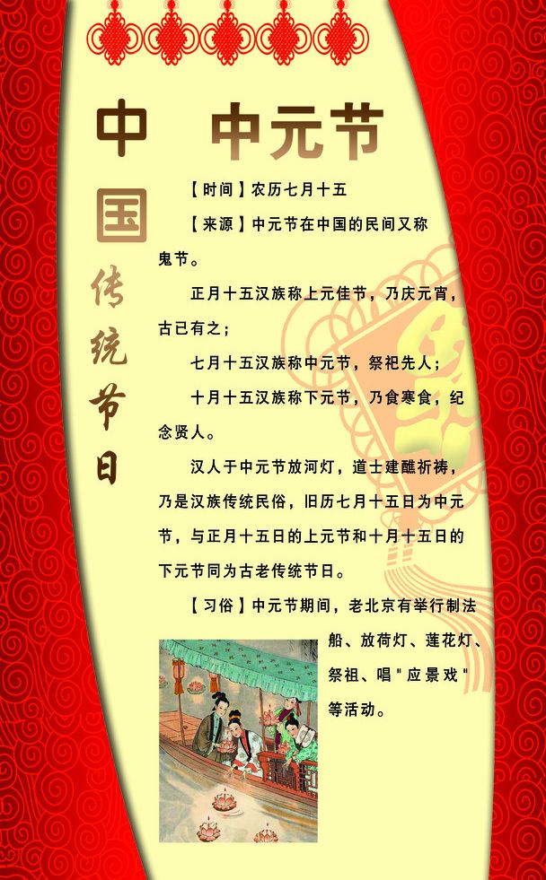 关于中元节的来历